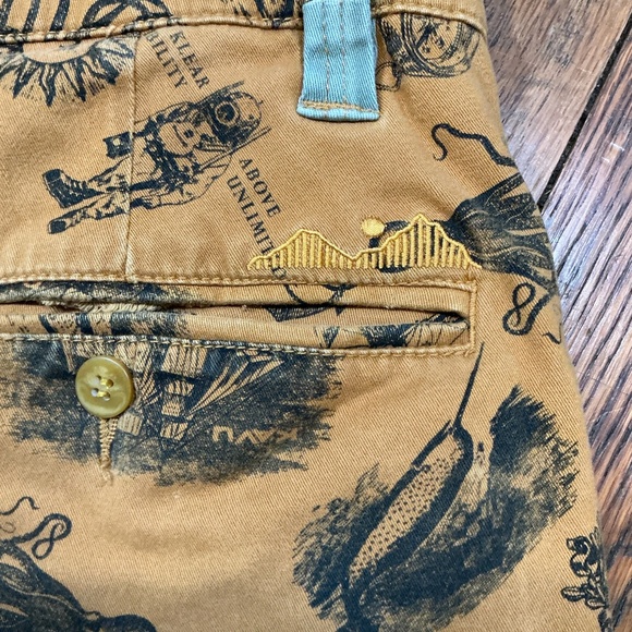 KAVU Chilliwack Printed Canvas Shorts – Nautical Caramel Print – Men’s Size 32 - Picture 5 of 8